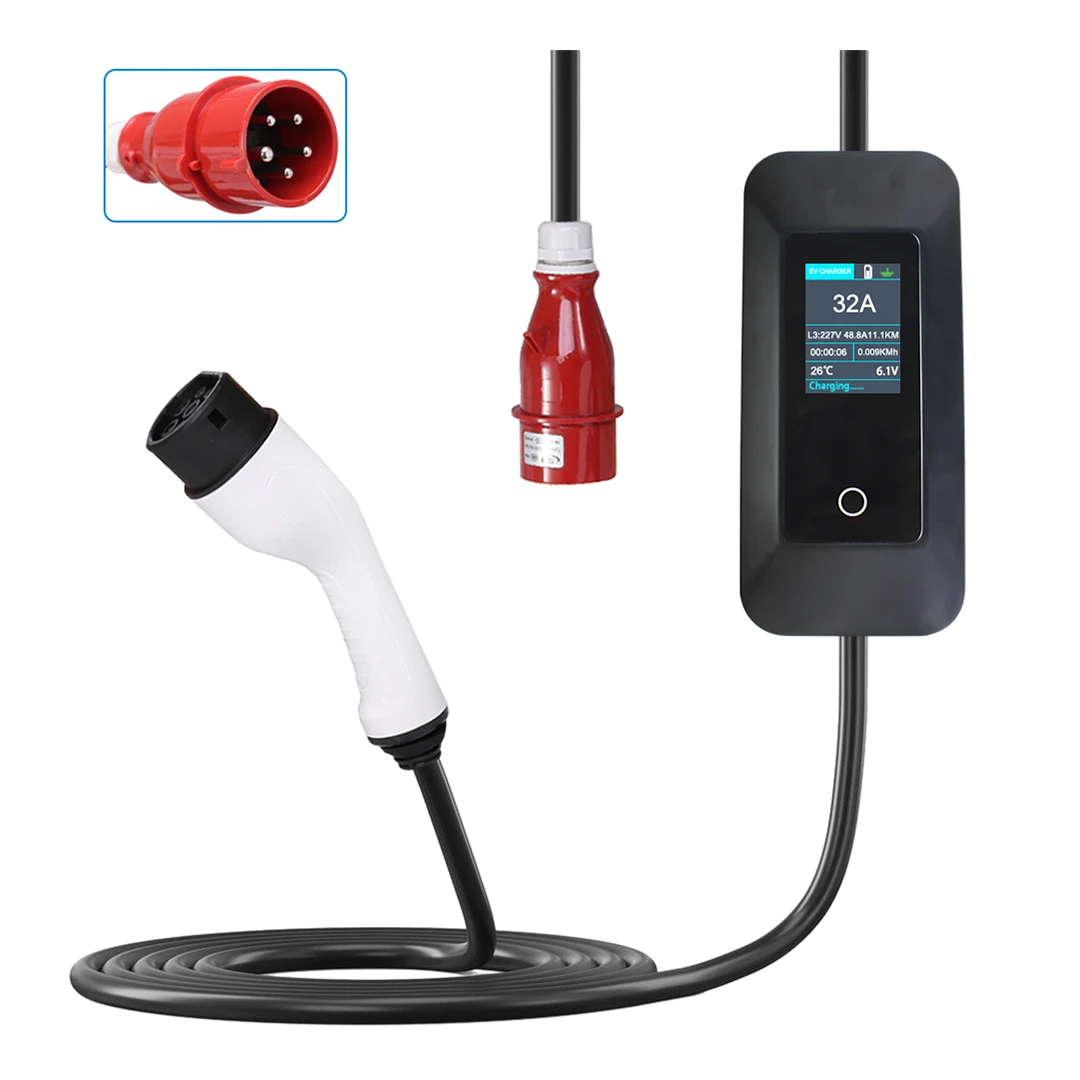 3 fázisú 11kW EV töltő | Otthoni és céges Type 2 autó töltő 16A - Image 2