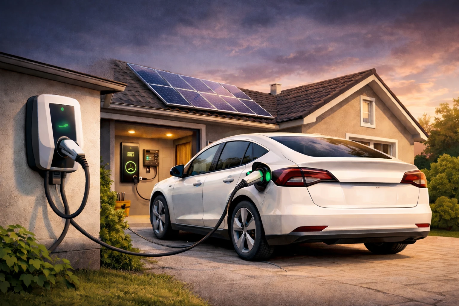 Elektromos aut&oacute; t&ouml;lt&eacute;s